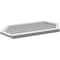 Ekena Millwork Half Round Surface Mount PVC Gable Vent: Functional, w/ 2"W x 2"P Brickmould Sill Frame, 42"W x 21"H GVPHR42X2103SF - alternate 4
